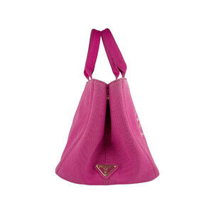 Prada Pink Canapa Canvas Handbag